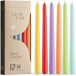 12 pc Spring Taper Candles